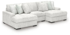 Stupendous 3-Piece Sectional with Double Chaise