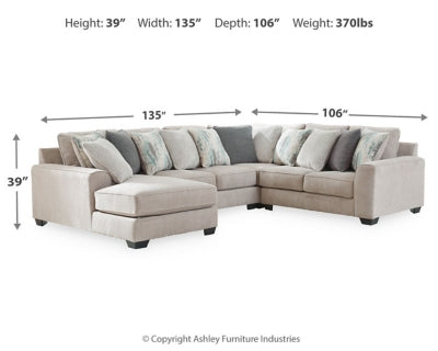 Ardsley 4-Piece Sectional with Chaise
