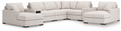 Omaha by Ashley 8-Piece Double Chaise Sectional with Audio and Storage Consoles
