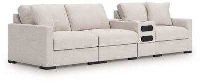 Omaha by Ashley 4-Piece Sectional with Audio Console