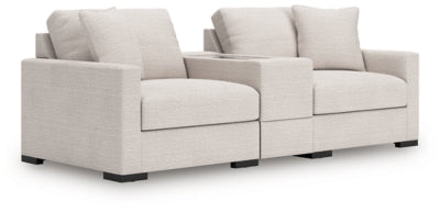 Omaha by Ashley 3-Piece Sectional Loveseat with Storage Console