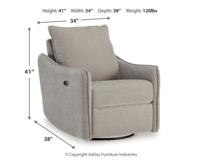 McBurg Swivel Power Recliner