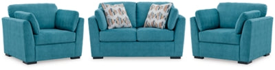 Keerwick Loveseat and 2 Oversized Chairs