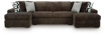 Midnight-Madness 3-Piece Sectional with Chaise