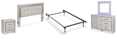 Zyniden Full Panel Headboard Bed, Dresser, Mirror, Chest and Nightstand