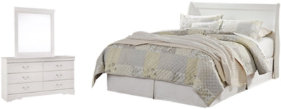 Anarasia Queen Sleigh Headboard, Dresser and Mirror