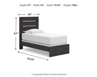 Delmorta Twin Panel Bed