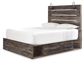 Drystan Queen Panel Bed with 4 Storage Drawers
