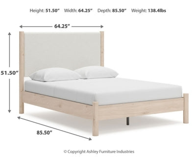Cadmori Queen Upholstered Panel Bed