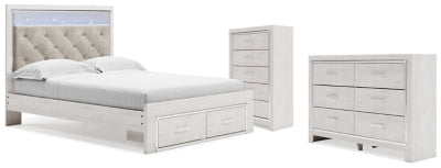 Altyra Queen Storage Bed, Dresser and Chest