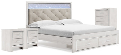 Altyra King Storage Bed, Chest and 2 Nightstands