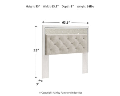 Altyra Queen Upholstered Panel Headboard