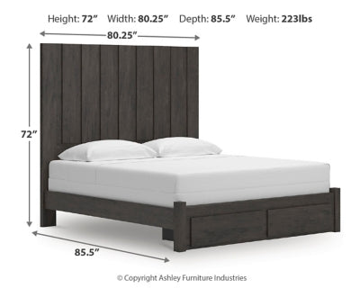 Parlayon King Panel Storage Bed