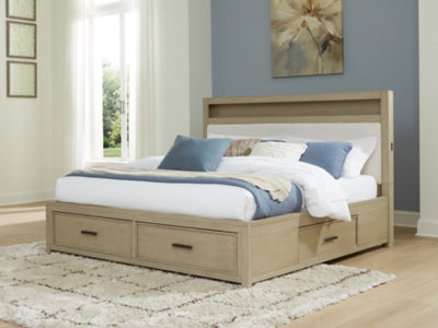 Calmoro King Bookcase Bed