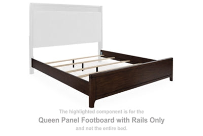 Korestone Queen Panel Footboard with Rails