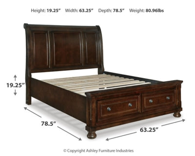 Porter Queen Sleigh Rails