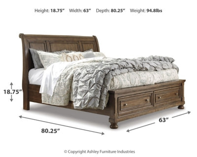 Flynnter Queen Rails with Roll Slats