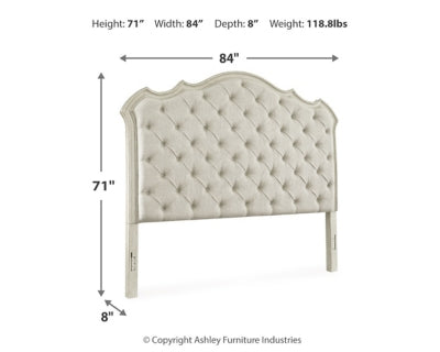 Arlendyne King/California King Upholstered Panel Headboard