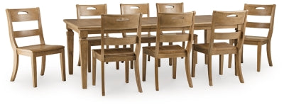 Mylarken Dining Table and 8 Chairs