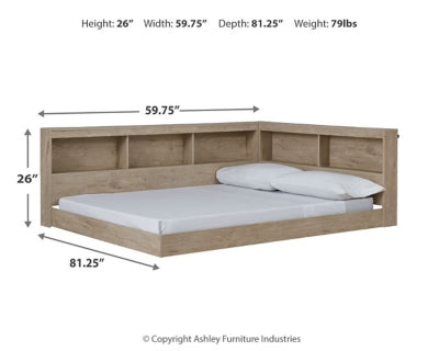 Oliah Full Bookcase Storage Bed