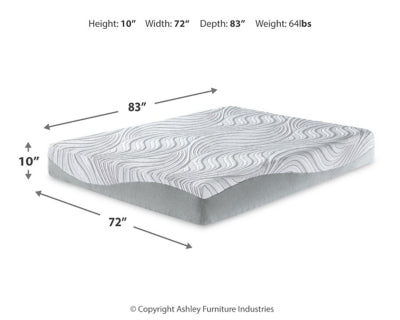 10 Inch Memory Foam California King Mattress