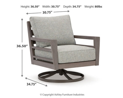 Hillside Barn Outdoor Swivel Lounge with Cushion