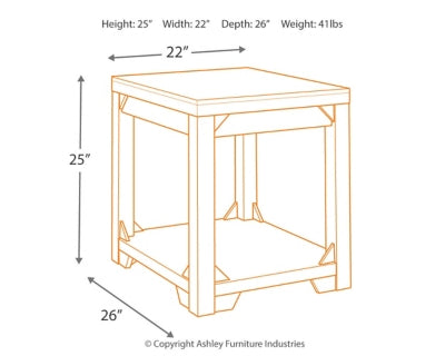 Fregine End Table