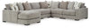 Aslan Court 6-Piece Sectional with Chaise