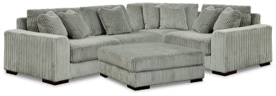 Lindyn 4-Piece Sectional and Ottoman
