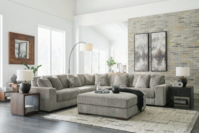 Lindyn 5-Piece Sectional and Ottoman