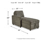 Kerle Left-Arm Facing Corner Chaise with Storage