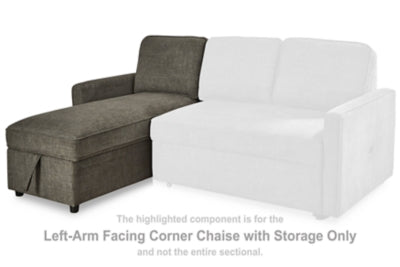 Kerle Left-Arm Facing Corner Chaise with Storage