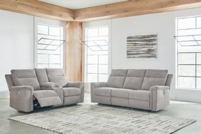 Barnsana Power Reclining Sofa and Loveseat