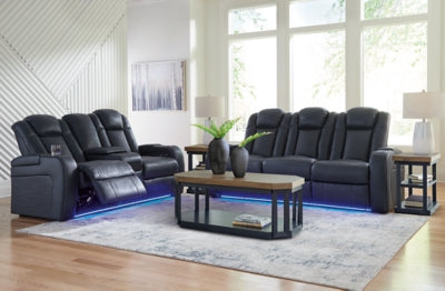 Fyne-Dyme Power Reclining Sofa, Loveseat and Recliner