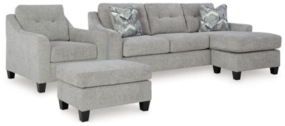 Keenelynn Sofa Chaise, Chair and Ottoman