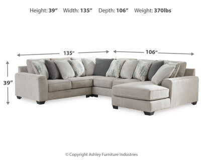 Ardsley 4-Piece Sectional with Chaise