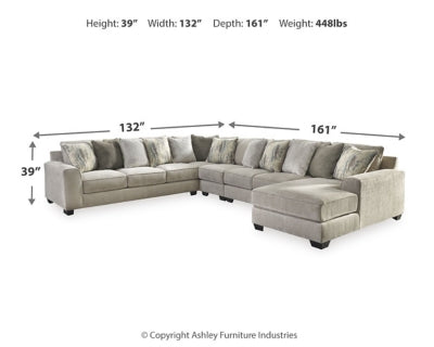 Ardsley 5-Piece Sectional with Chaise