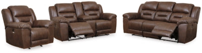 Stoneland Power Reclining Sofa, Loveseat and Recliner