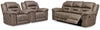Stoneland Reclining Sofa and 2 Recliners