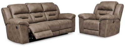 Stoneland Reclining Sofa and Power Recliner