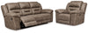 Stoneland Reclining Sofa and Power Recliner
