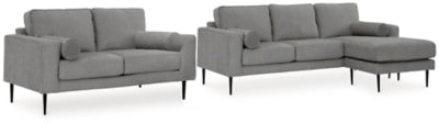 Hazela Sofa Chaise and Loveseat