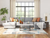 Omaha by Ashley 4-Piece Sectional with Chaise