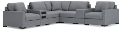 Omaha by Ashley 7-Piece Sectional with Audio and Storage Consoles