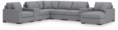 Omaha by Ashley 8-Piece Sectional with Chaise and Storage Consoles