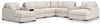Omaha by Ashley 8-Piece Double Chaise Sectional with Audio and Storage Consoles