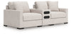 Omaha by Ashley 3-Piece Sectional Loveseat with Audio System