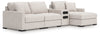 Omaha by Ashley 4-Piece Sectional with Chaise and Audio Console