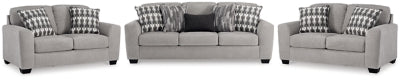 Avenal Park Sofa and 2 Loveseats