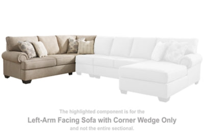 Baceno Left-Arm Facing Sofa with Corner Wedge